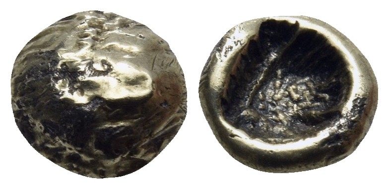 IONIA. Uncertain. Circa 650-600 BC. 1/24 Stater (Electrum, 6 mm, 0.39 g), Lydo-M...