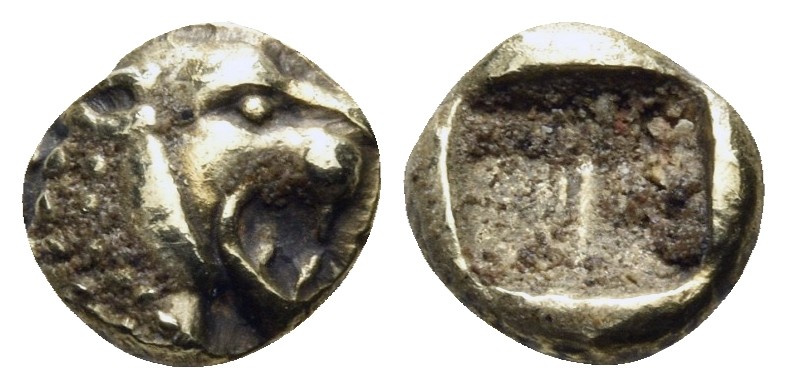 IONIA. Uncertain. Circa 600-550 BC. 1/24 Stater (Electrum, 6.5 mm, 0.55 g), Lydo...