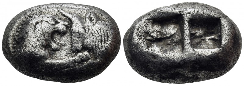 KINGS OF LYDIA. Kroisos, Circa 560-546 BC. Stater (Silver, 20.5 mm, 10.45 g, 6 h...