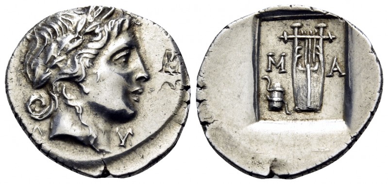 LYCIAN LEAGUE. Masikytes. Circa 40-35 BC. Drachm (Silver, 16.5 mm, 1.92 g, 12 h)...