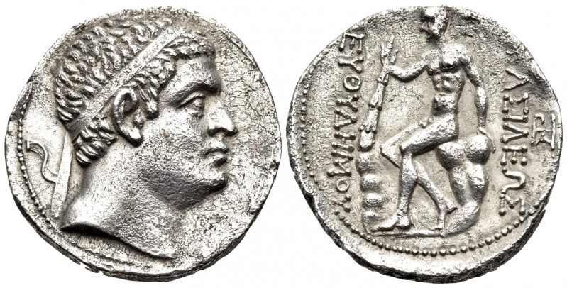 BAKTRIA, The Greco-Baktrian Kingdom. Euthydemos I, circa 225-200 BC. Tetradrachm...