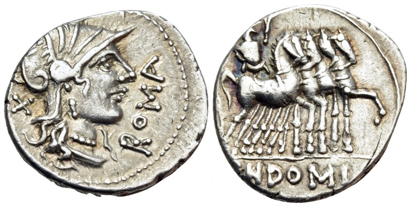 Cn. Domitius Ahenobarbus, 116-115 BC. Denarius (Silver, 20 mm, 3.88 g, 9 h), Rom...