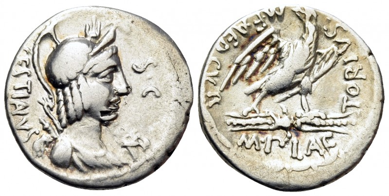 M. Plaetorius M.f. Cestianus, 57 BC. Denarius (Silver, 18.5 mm, 3.82 g, 4 h), Ro...