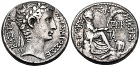 SYRIA, Seleucis and Pieria. Antioch. Augustus, 27 BC-AD 14. Tetradrachm (Silver, 25 mm, 12.85 g, 10 h), dated year 26 of the Actian Era and Cos. XII =...