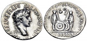 Augustus, 27 BC-AD 14. Denarius (Silver, 21 mm, 3.84 g, 12 h), Lugdunum, c. 2 BC-AD 4. CAESAR AVGVSTVS DIVI F PATER PATRIAE Laureate head of Augustus ...