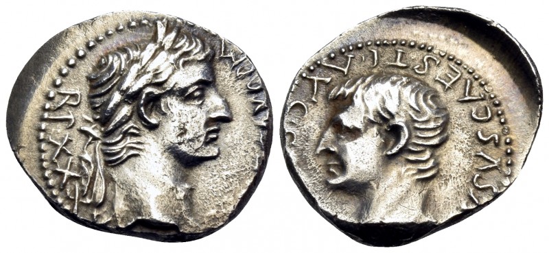 CAPPADOCIA. Caesarea. Tiberius, 14-37. Drachm (Silver, 18 mm, 3.59 g, 12 h), 33-...