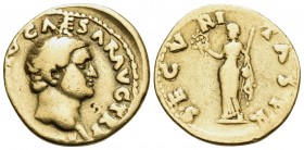 Otho, 69. Aureus (Gold, 19 mm, 6.96 g, 6 h), Rome, 15 January - 17 April 69. IMP OTHO CAESAR AVG TR P Bare head of Otho to right. Rev. SECVRITAS P R S...