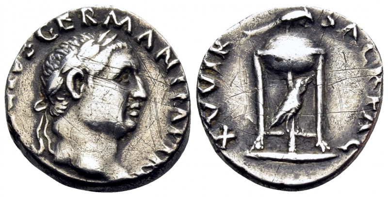 Vitellius, 69. Denarius (Silver, 17.5 mm, 3.43 g, 6 h), Rome, April - December 6...