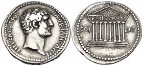 BITHYNIA. Koinon of Bithynia. Hadrian, 117-138. Tetradrachm (Silver, 27 mm, 10.36 g, 6 h), after 128. IMP CAES TRA HADRIANO AVG P P Laureate head of H...