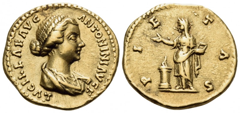 Lucilla, Augusta, 164-182. Aureus (Gold, 19 mm, 7.30 g, 5 h), struck under Marcu...