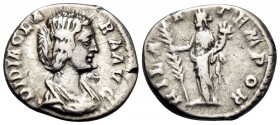 Didia Clara, Augusta, 193. Denarius (Silver, 17 mm, 3.09 g, 5 h), struck under Didius Julianus, Rome. DIDIA CLARA AVG Draped bust of Didia Clara to ri...