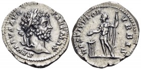 Septimius Severus, 193-211. Denarius (Silver, 19 mm, 3.58 g, 6 h), Rome, 200-201. SEVERVS AVG PART MAX Laureate head of Septimius Severus to right. Re...