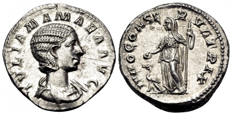 Julia Mamaea, Augusta, 222-235, mother of Severus Alexander. Denarius (Silver, 1...