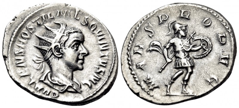 Hostilian, As Caesar, AD 250-251. Antoninianus (Silver, 23 mm, 3.74 g, 12 h), Ro...