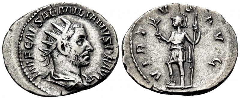 Aemilian, AD 253. Antoninianus (Silver, 22.5 mm, 3.29 g, 12 h), Rome, c. August-...