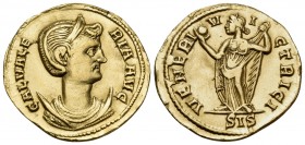 Galeria Valeria, Augusta, 29. Aureus (Gold, 19.5 mm, 4.69 g, 11 h), Siscia, 308-309. GAL VALE-RIA AVG Draped bust of Galeria Valeria to right, wearing...