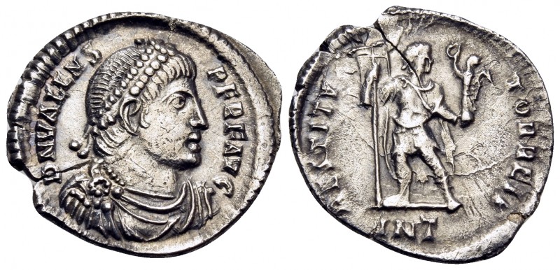 Valens, 364-378. Siliqua (Silver, 19.5 mm, 2.03 g, 5 h), Antioch. D N VALENS PER...