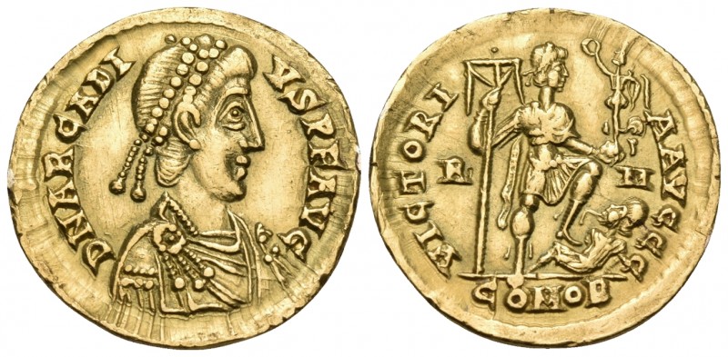 Arcadius, 383-408. Solidus (Gold, 20.5 mm, 4.44 g, 5 h), Rome, 404-408. D N ARCA...