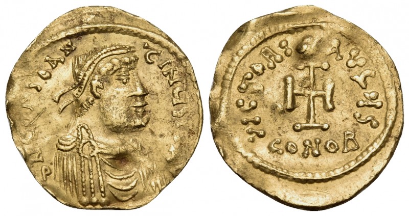 Constans II, 641-668. Tremissis (Gold, 17 mm, 1.48 g, 6 h), Constantinople. d N ...