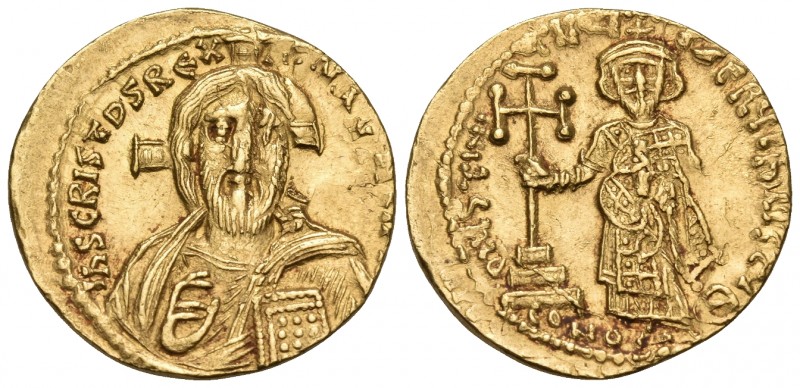 Justinian II, first reign, 685-695. Solidus (Gold, 20.5 mm, 4.45 g, 6 h), Consta...