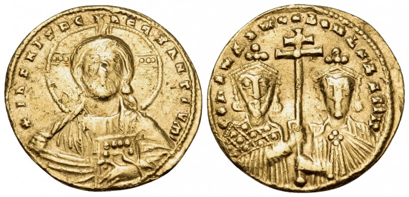 Constantine VII Porphyrogenitus, with Romanus II, 913-959. Solidus (Gold, 20 mm,...