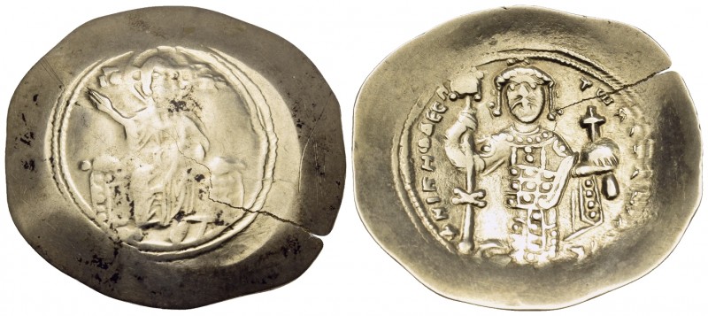 Nicephorus III Botaniates, 1078-1081. Histamenon (Electrum, 29 mm, 4.34 g, 6 h),...