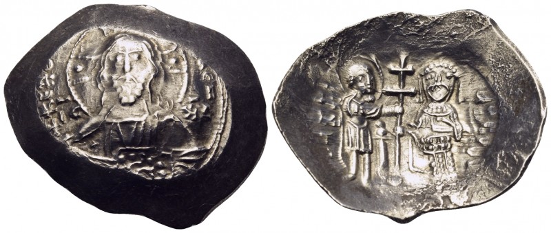 Alexius I Comnenus, 1081-1118. Histamenon (Electrum, 29 mm, 4.33 g, 6 h), Pre re...