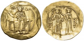 John II Comnenus, 1118-1143. Hyperpyron (Gold, 29 mm, 4.36 g, 6 h), Constantinople, 1122-1137 (?). IC - XC Christ Pantocrator, bearded, nimbate and wi...