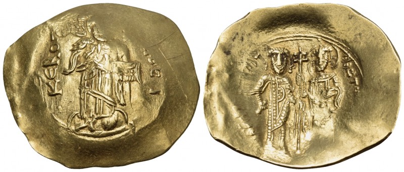 Alexius III Angelus-Comnenus, 1195-1203. Hyperpyron (Gold, 30 mm, 4.26 g, 6 h), ...