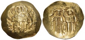 John III Ducas (Vatatzes), emperor of Nicaea, 1222-1254. Hyperpyron (Gold, 26 mm, 4.40 g, 5 h), Magnesia, 1232-1254 (?). IC - XC Christ enthroned faci...