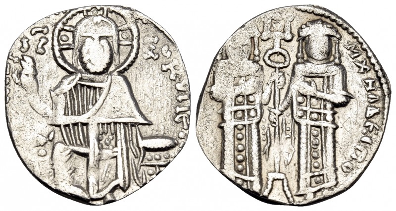 Andronicus II Palaeologus, with Michael IX, 1282-1328. Basilikon (Silver, 18.5 m...