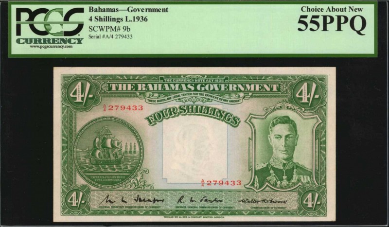 BAHAMAS

BAHAMAS. Government of Bahamas. 4 Shillings, 1936. P-9b. PCGS Currenc...