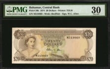 BAHAMAS

BAHAMAS. Central Bank of the Bahamas. 20 Dollars, 1974. P-39b. PMG Very Fine 30.

Estimate: $100.00- $200.00