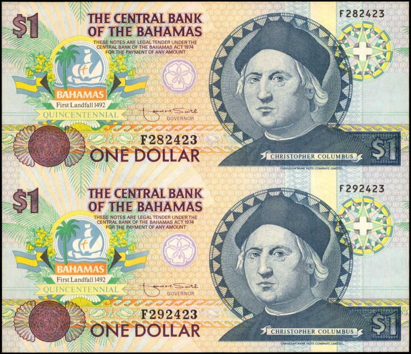 BAHAMAS

BAHAMAS. Central Bank of the Bahamas. 1 Dollar, 1974 (1992). P-50. Un...