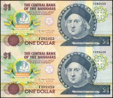 BAHAMAS

BAHAMAS. Central Bank of the Bahamas. 1 Dollar, 1974 (1992). P-50. Uncut Pair. About Uncirculated.

Estimate: $50.00- $100.00