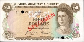 BERMUDA

BERMUDA. Bermuda Monetary Authority. 50 Dollars, 1978. P-32s. Specimen. Uncirculated.

Estimate: $50.00- $75.00