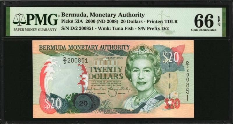 BERMUDA

BERMUDA. Lot of (3) Bermuda Monetary Authority. 20, 50 & 100 Dollars,...