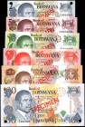 BOTSWANA

BOTSWANA. Lot of (6) Bank of Botswana. 2, 5, 10, 20, 50 & 100 Pula, ND. P-7s, 8s, 9s, 10s, 14s & 16s. Specimens. About Uncirculated.

Es...