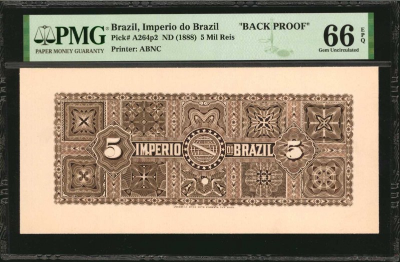 BRAZIL

BRAZIL. Lot of (2) Imperio do Brazil. 5 Mil Reis, ND (1885-88). P-A261...