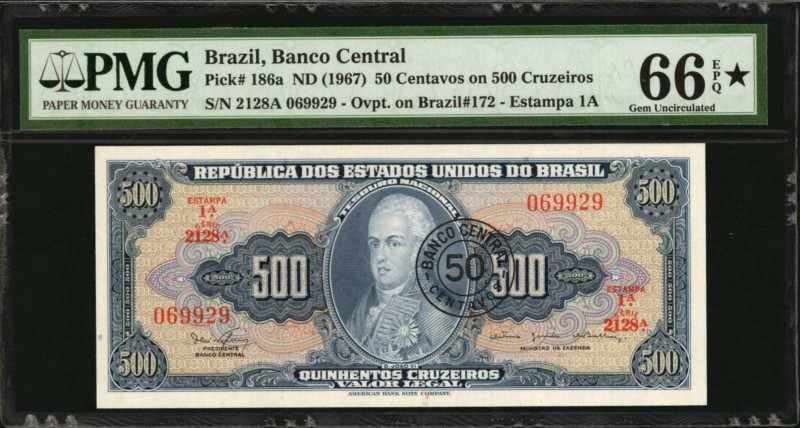 BRAZIL

BRAZIL. Republica dos Estados Unidos do Brazil. 50 Centavos on 500 Cru...