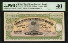 BRITISH WEST AFRICA

BRITISH WEST AFRICA. West African Currency Board. 10 Shillings, 1937-48. P-7b. PMG Extremely Fine 40.

Estimate: $200.00- $30...