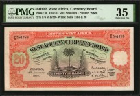 BRITISH WEST AFRICA

BRITISH WEST AFRICA. West African Currency Board. 20 Shillings, 1937-51. P-8b. PMG Choice Very Fine 35.

Watermark of Bank Ti...