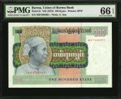 BURMA

BURMA. Union of Burma Bank. 100 Kyats, ND (1976). P-61. PMG Gem Uncirculated 66 EPQ.

Estimate: $50.00- $100.00