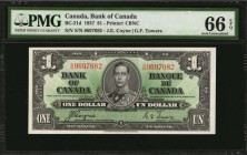 CANADA

CANADA. Bank of Canada. 1 Dollars, 1937. BC-21d. PMG Gem Uncirculated 66 EPQ.

Estimate: $75.00- $125.00