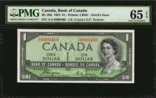 CANADA

CANADA. Lot of (5) Bank of Canada. 1 to 20 Dollars, 1954. BC-29a to 33a. PMG Choice Uncirculated 64 EPQ to Gem Uncirculated 66 EPQ.

Inclu...