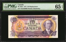 CANADA

CANADA. Lot of (3) Bank of Canada. 10 Dollars, 1971. P-BC-49aA, BC-49bA & BC-49cA. Replacements. PMG Choice Uncirculated 64 EPQ & Gem Uncirc...