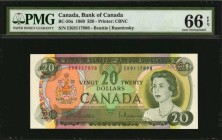 CANADA

CANADA. Bank of Canada. 20 Dollars, 1969. BC-50a. PMG Gem Uncirculated 66 EPQ.

Estimate: $50.00- $125.00