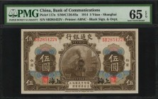 CHINA--REPUBLIC

CHINA--REPUBLIC. Bank of Communications. 5 Yuan, 1914. P-117n. PMG Gem Uncirculated 65 EPQ.

Estimate: $25.00- $50.00