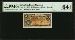 COLOMBIA

COLOMBIA. Lot of (2) Banco Nacional. 10 Centavos, 1888. P-211. Consecutive. PMG Choice Uncirculated 64 EPQ.

Estimate: $200.00- $400.00