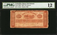 COLOMBIA

COLOMBIA. Lot of (3) Banco De Oriente. 50 Centavos & 1 Peso, 1900. P-S696 & S697. PMG Very Good 10 to Choice Fine 15.

Included in this ...